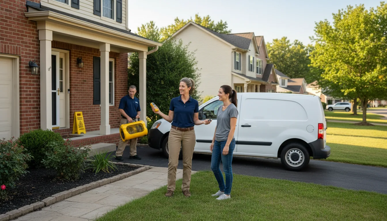 Water restoration image for Water Damage & Restoration Services in Bayside, TX